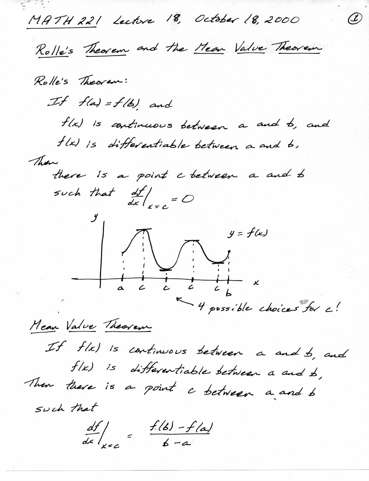 Kemper Function Math MATH 221 Lectures 4 and 5: Calculus and Analytic Geometry