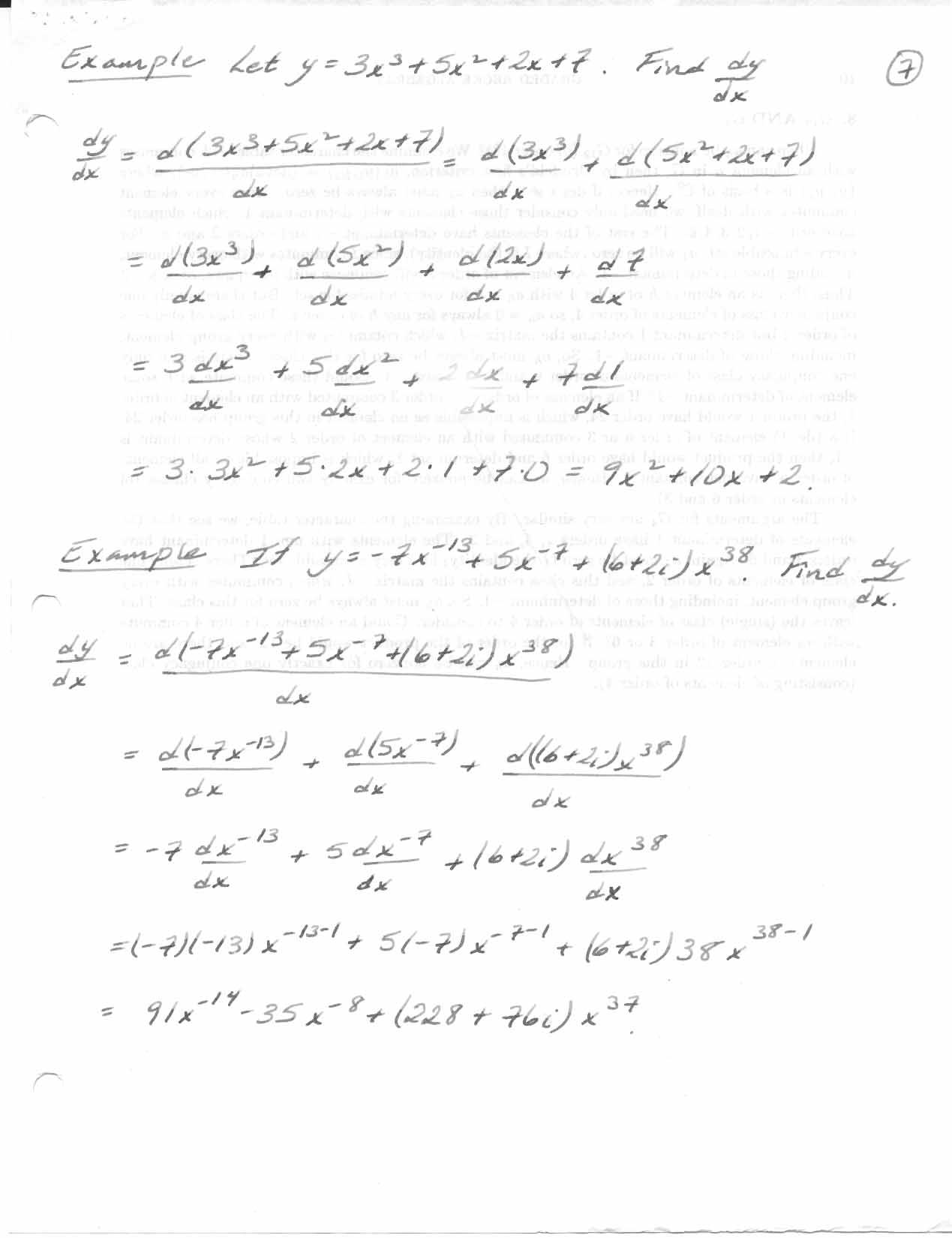 MATH 221 Lectures 4 and 5: Calculus and Analytic Geometry