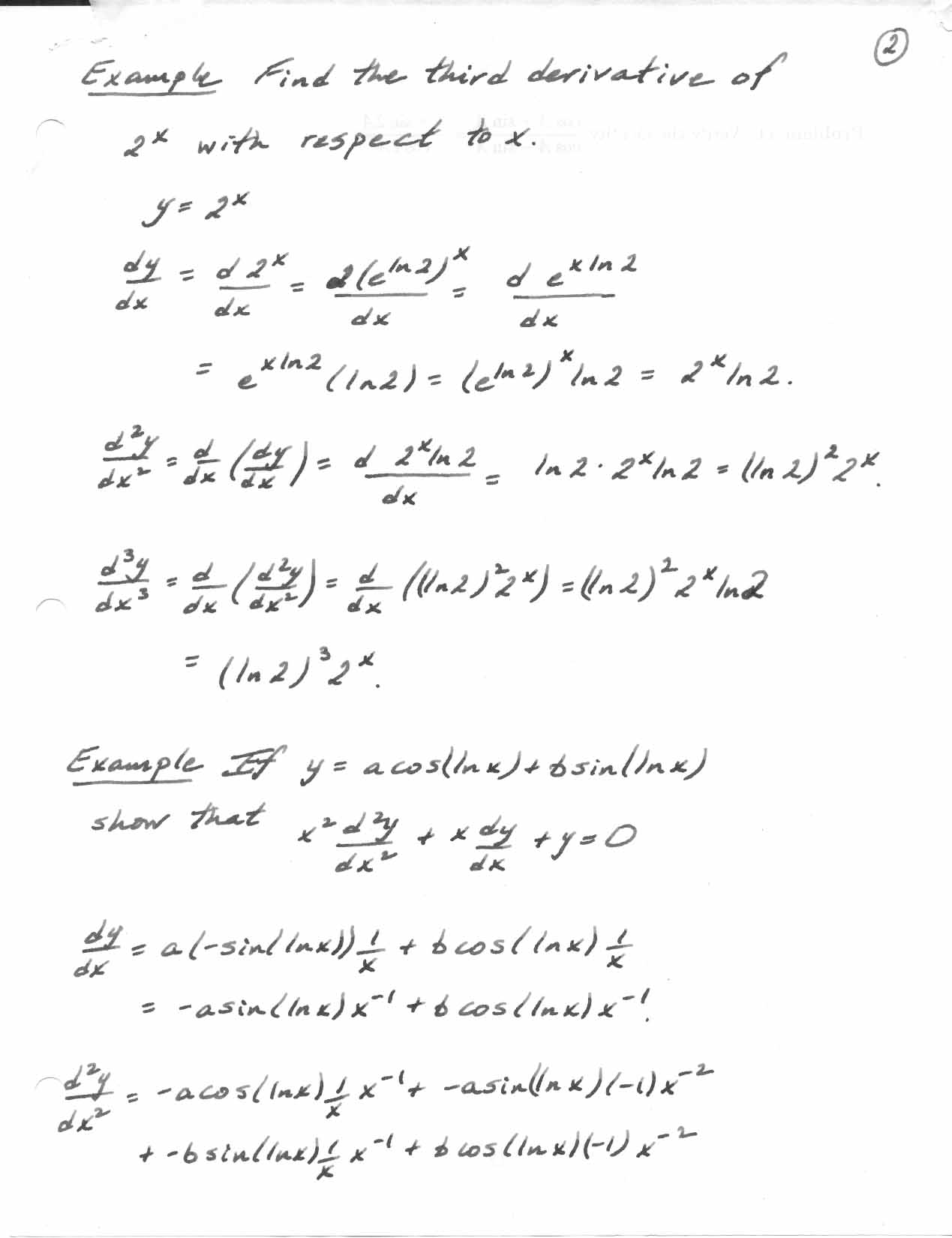 MATH 221 Lectures 4 and 5: Calculus and Analytic Geometry